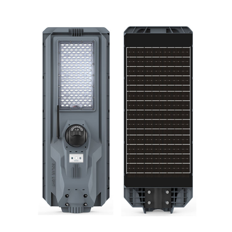 High Quality Integrated CCTV Camera Waterproof LED Solar Street Light ABS Material Road IP65 Rating Wide-Angle Design