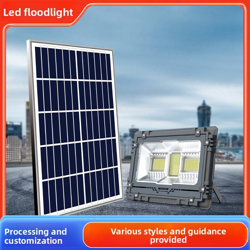Solar Aluminum LED Floodlight IP65 Waterproof Glass Shade FCC Certified Outdoor Road Light Super Bright 45 Beam Angle New