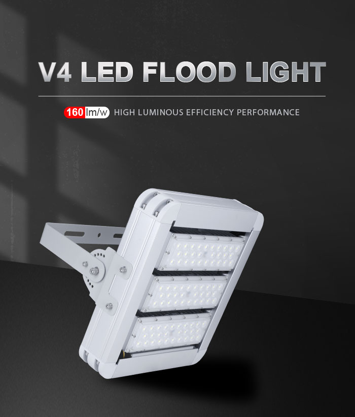 160lm/w led high bay IP66 grade led gas station canopy lights CE ROHS certified warehouse modular 100 watt flood lighting