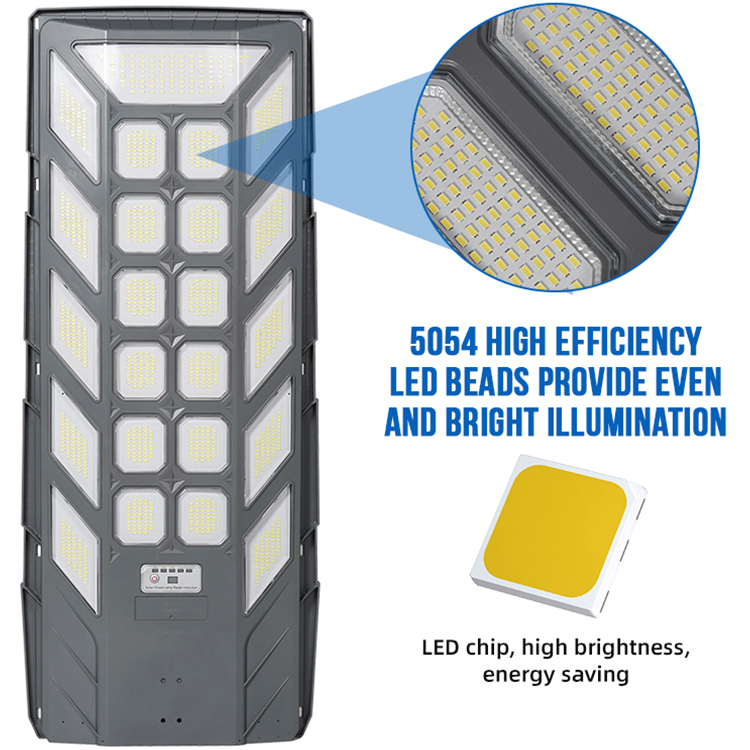 Factory Price ABS Smd Ip65 Waterproof Outdoor Road Lamp 300w 500w 1000w 2000w Integrated All in One Solar Led Street Light