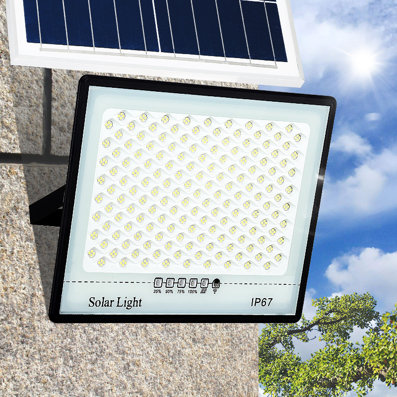 High-Power LED Solar Flood Light &amp; Street Light Outdoor Garden Lighting IP65 Rated Photovoltaic Wholesale