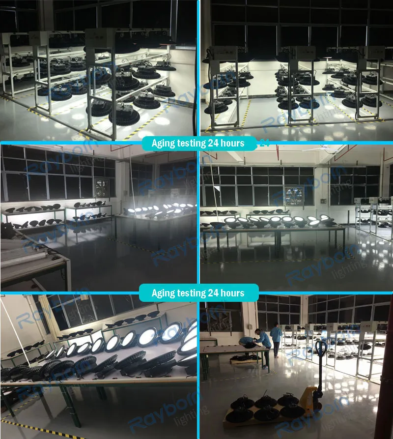 UFO High Bay Lighting 24-Hour Aging Testing