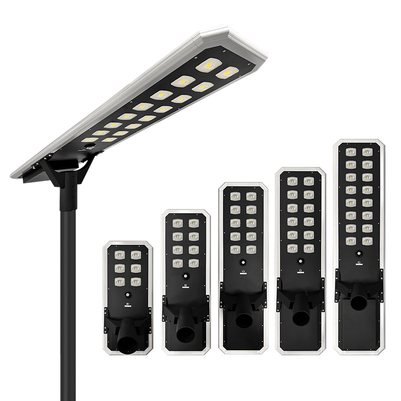 All in One Solar Streetlight 100w 200w 300w Waterproof IP65 Outdoor Integrated LED Solar Powered Street Light With Motion Sensor