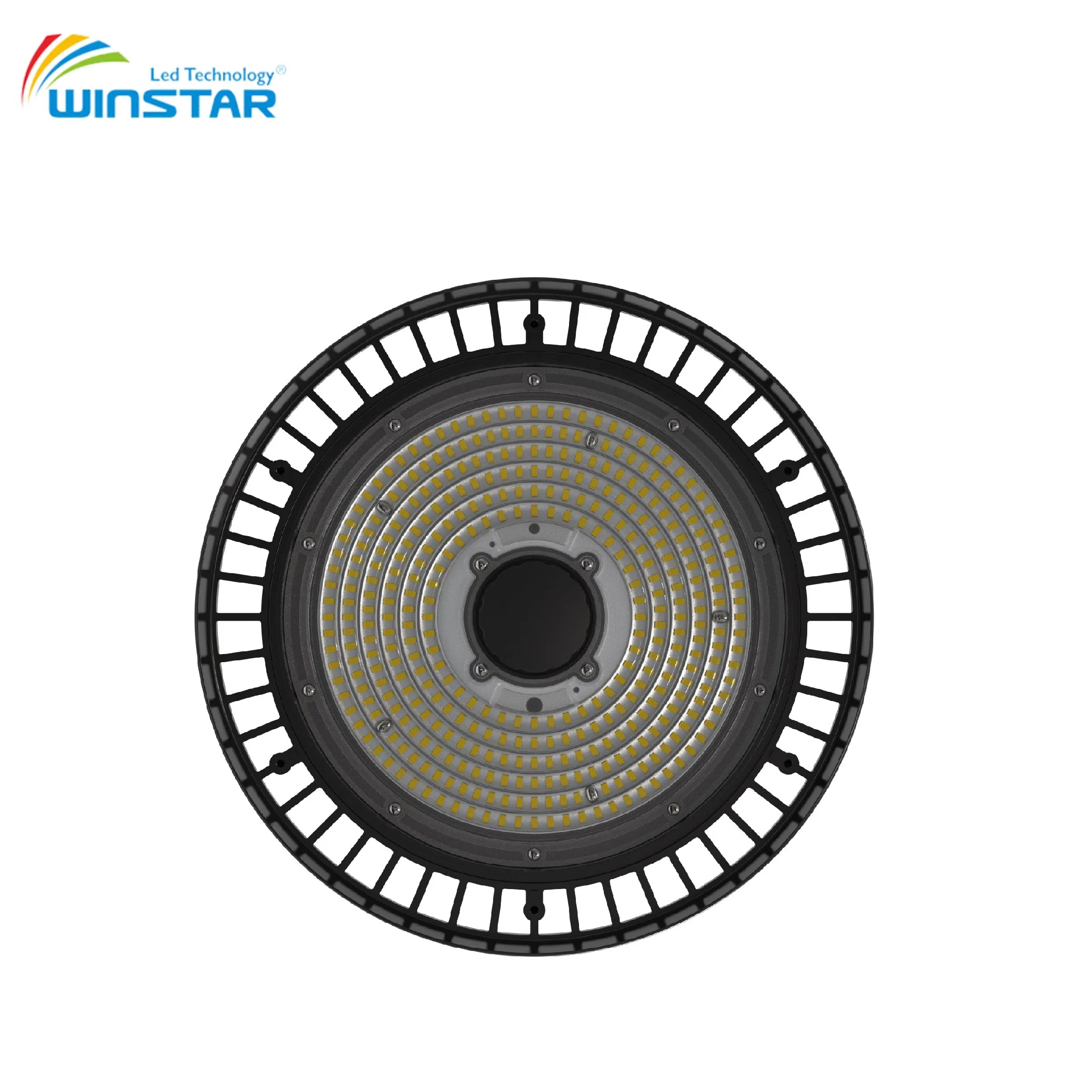 100W 150W 200W LED High Bay Light Tri-Color CCT Switchable Power Selectable IP65 Commercial Industrial Ceiling Lighting UFO