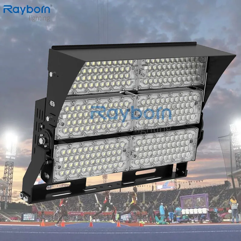 High Mast Pole Reflector 200W 300W 400W 500W 600W 800W 1000W 1500W Outdoor LED Flood Light for Stadium Sports Football Field Tennis Court Basketball Arena