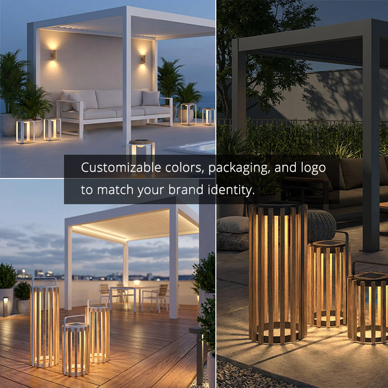 Customized Logo/Packaging Garden Outdoor Modern Waterproof Garden Floor Solar Lanterns