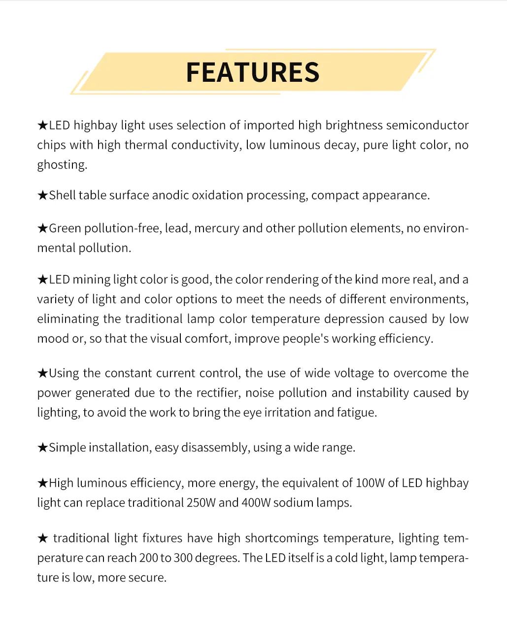 UFO LED High Bay Light Installation Options