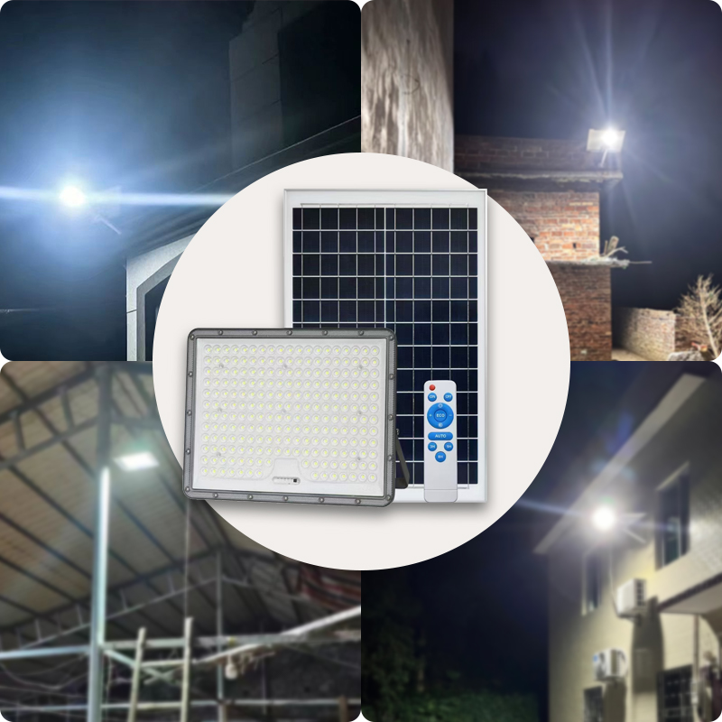 Factory Wholesale Solar Flood Light Outdoor Waterproof Remote Control 100W 200W 300W 400W SMD Led Solar Garden Lamp High-Power