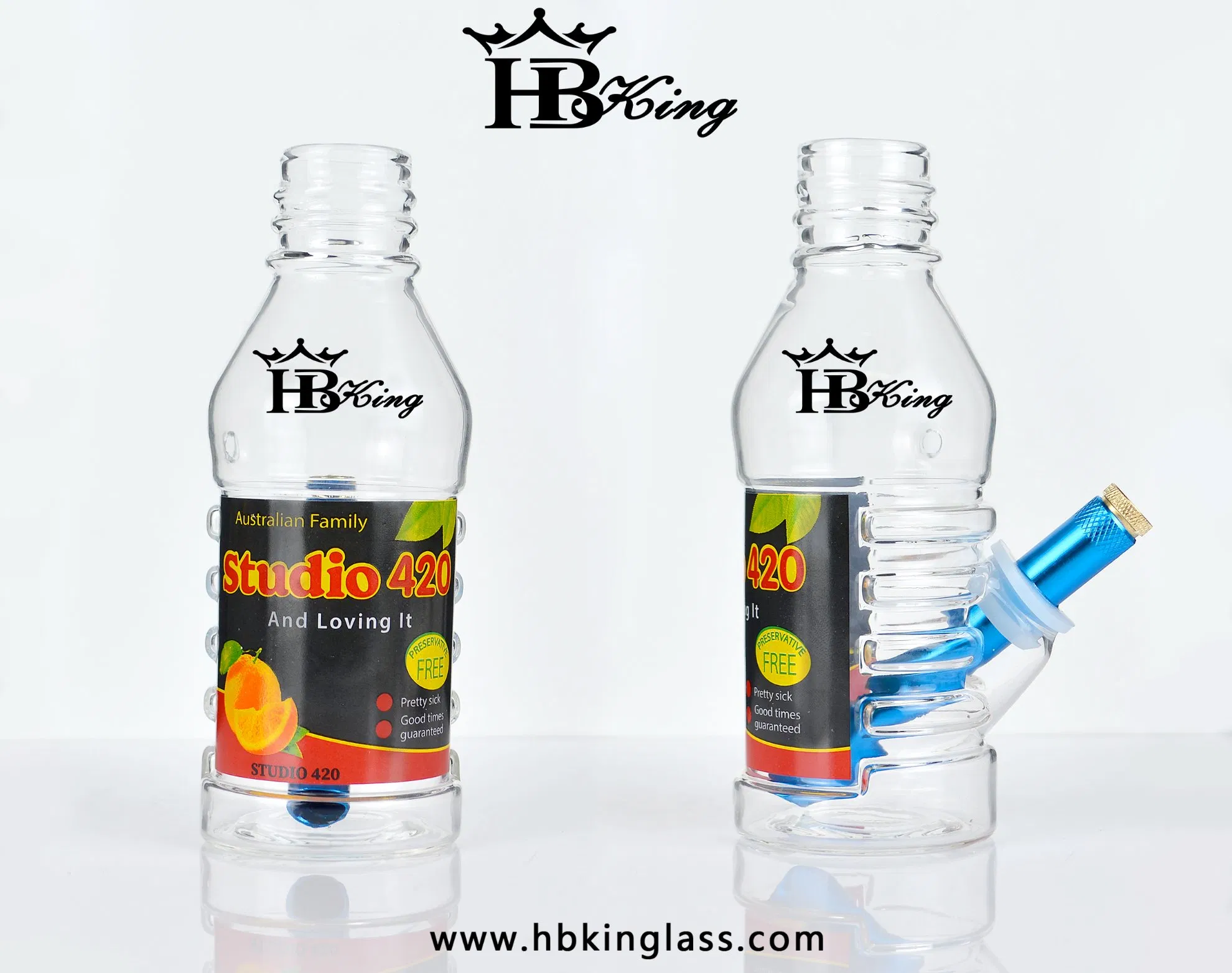 High-Tech Glassworks Rolling Cola Bottle Water Pipe Oil Rig