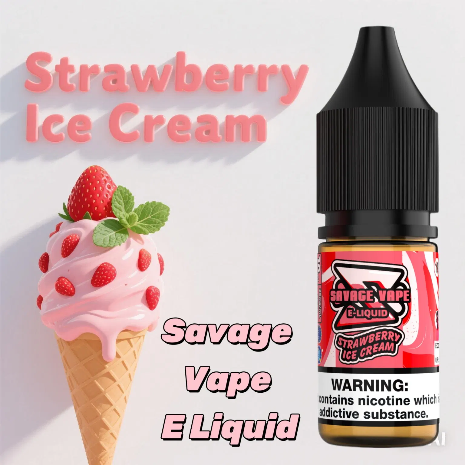 Bottle Liquid Ejuice Juice E-Liquid Freebase Nicotine OEM Customized Free Design Packaging Stickers Fruit Flavors