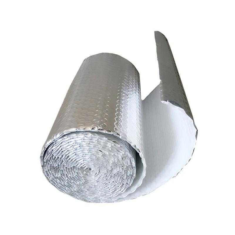 Double Sided Aluminium Foil Insulation with Bubble Inside for Roof Insulation Cool Barrier Green Insulation Air Bubble Sheet Roll