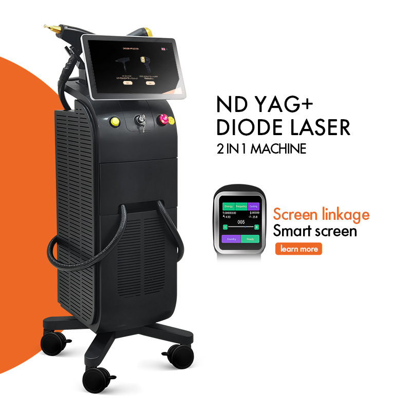 CE 3 Wavelength 1200W 1600W Ice Platinum Titanium Diode Laser Hair Removal Machine Price/ Q Switched ND YAG Laser Tattoo Removal IPL RF Skin Beauty Machine