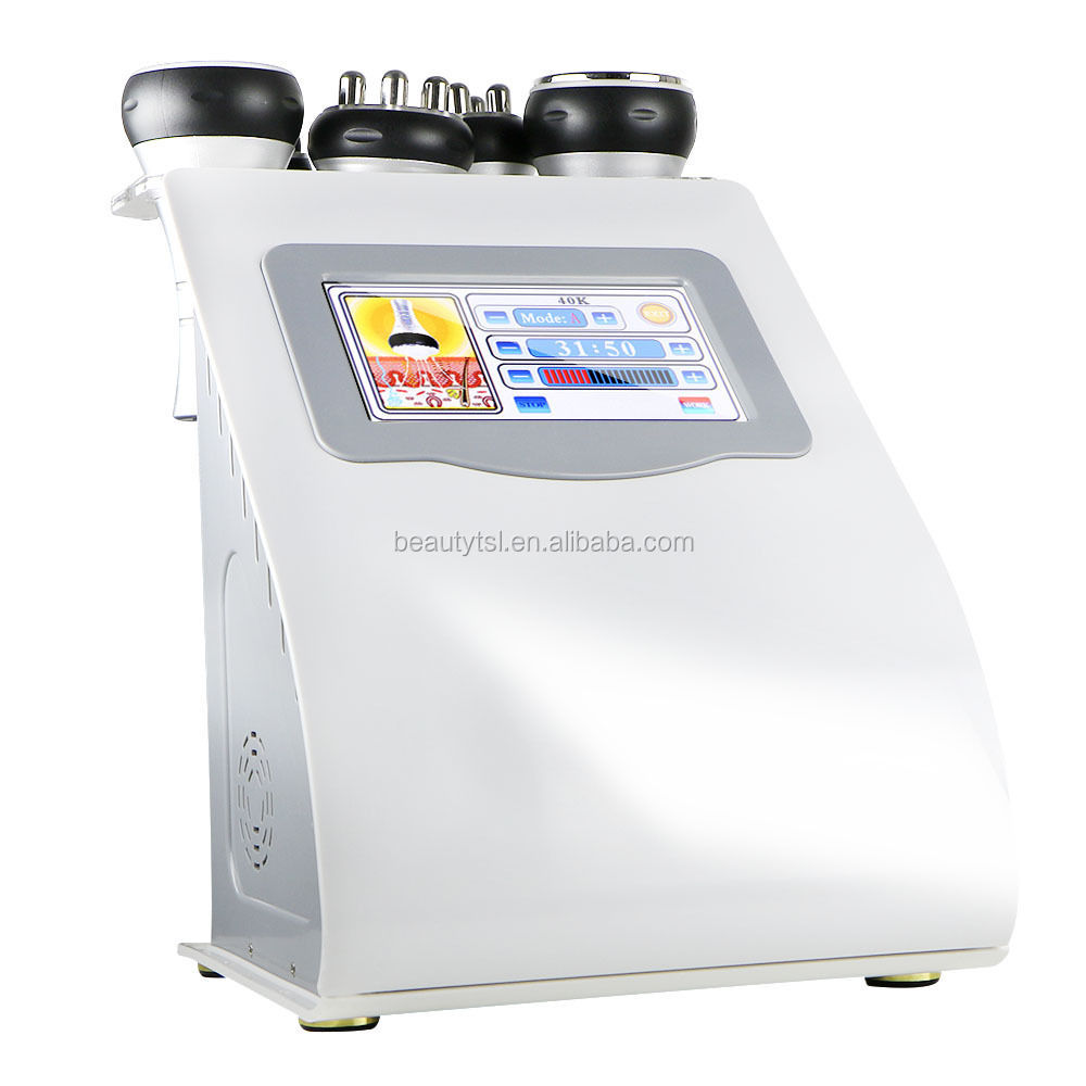 Professional Home Use 5 in 1 Cavitation Beauty Machine for Weight Loss Body Slimming Massage Cavitation Machine Face Clean Brush
