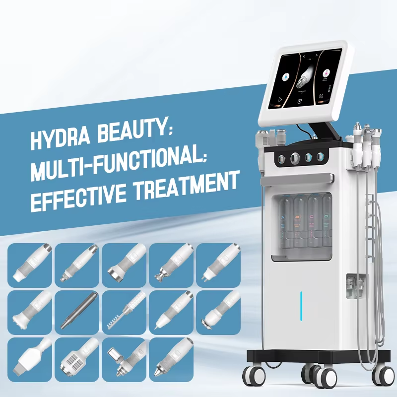 2025 Factory Price 14 in 1 Hydro Oxygen Face Cleaning Skin Care Equipment Skin Care Beauty Machine Skin Rejuvenation Beauty Spa
