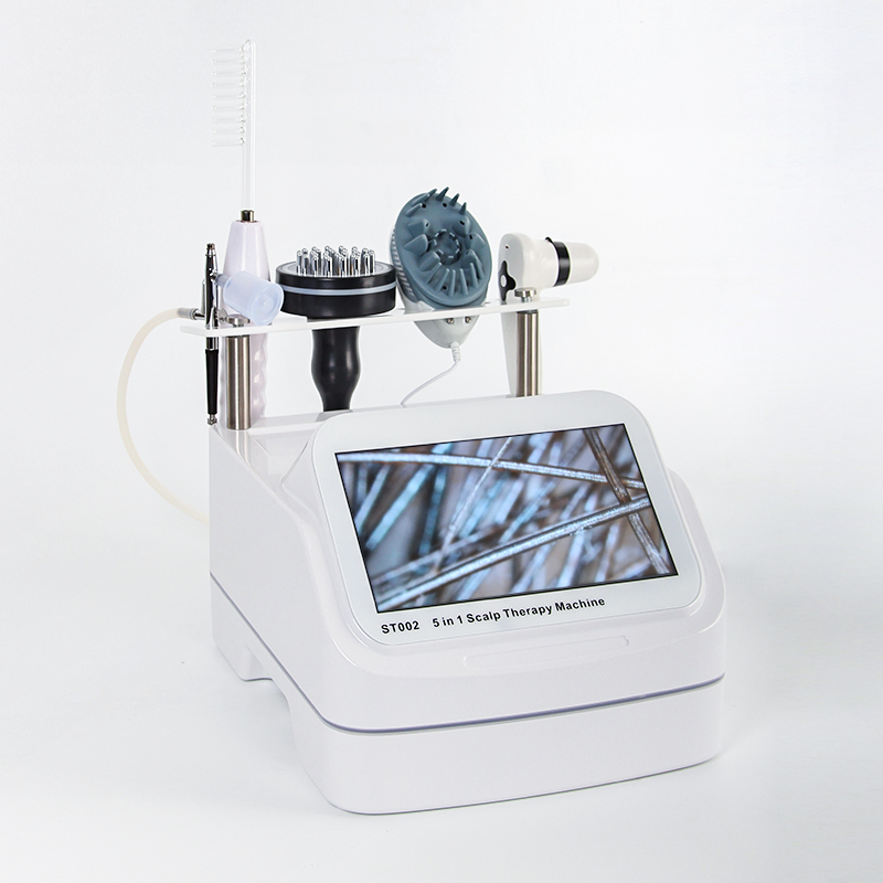 5-in-1 Hair Hydrotherapy Scalp Analyzer Desktop With Magnifying Lens Microscope Scalp Massage Machine