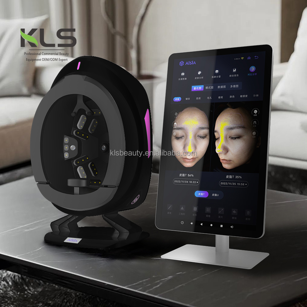2025 Newest 21.5 Inch Screen Portable 3D AI Scanner Camera Device Facial Test Skin Face Analysis Machine Skin Analyzer Machine