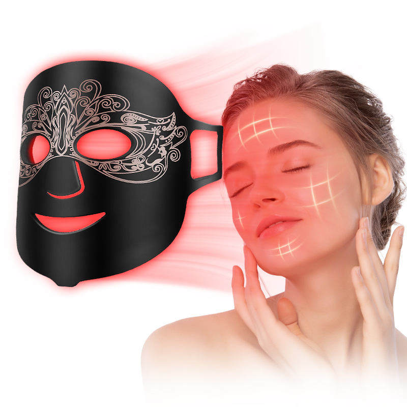 60 LEDs Four-Wavelength Red Light Therapy Mask 660nm 850nm 415nm 590nm 10W Flexible Neoprene Factory Wholesale
