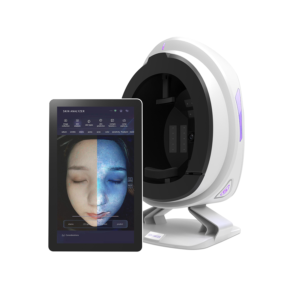 CE 3D Online Training Ai Face Skin Diagnostics Analyzer Facial Tester Scanner Magic Face Skin Analysis Machine Skin Analyzer
