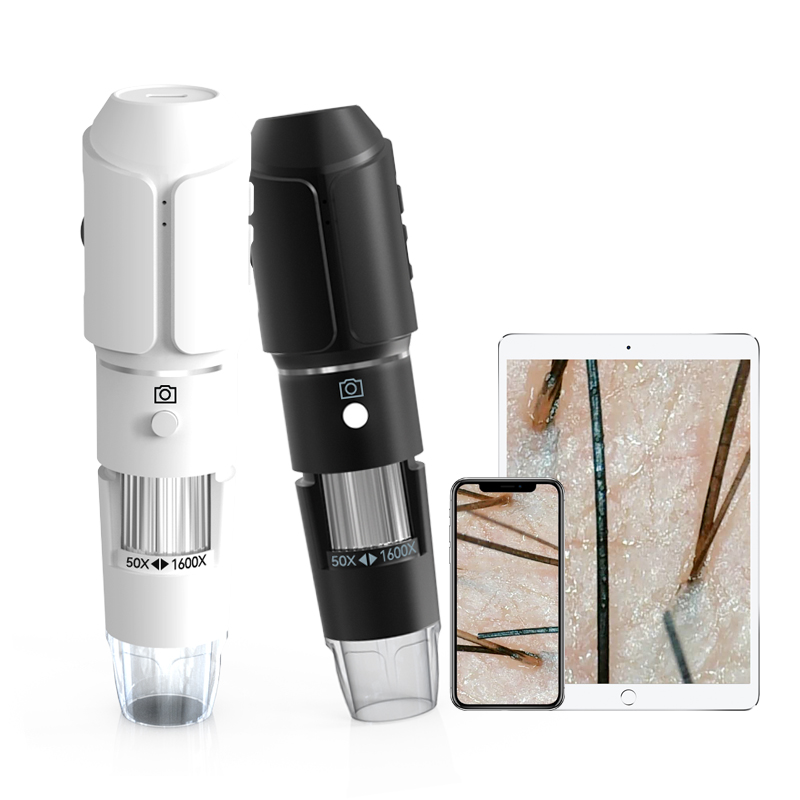 Dearsee Skin Hair Beauty Magnifier 1600X Wireless WiFi Digital Microscope for iPhone Android