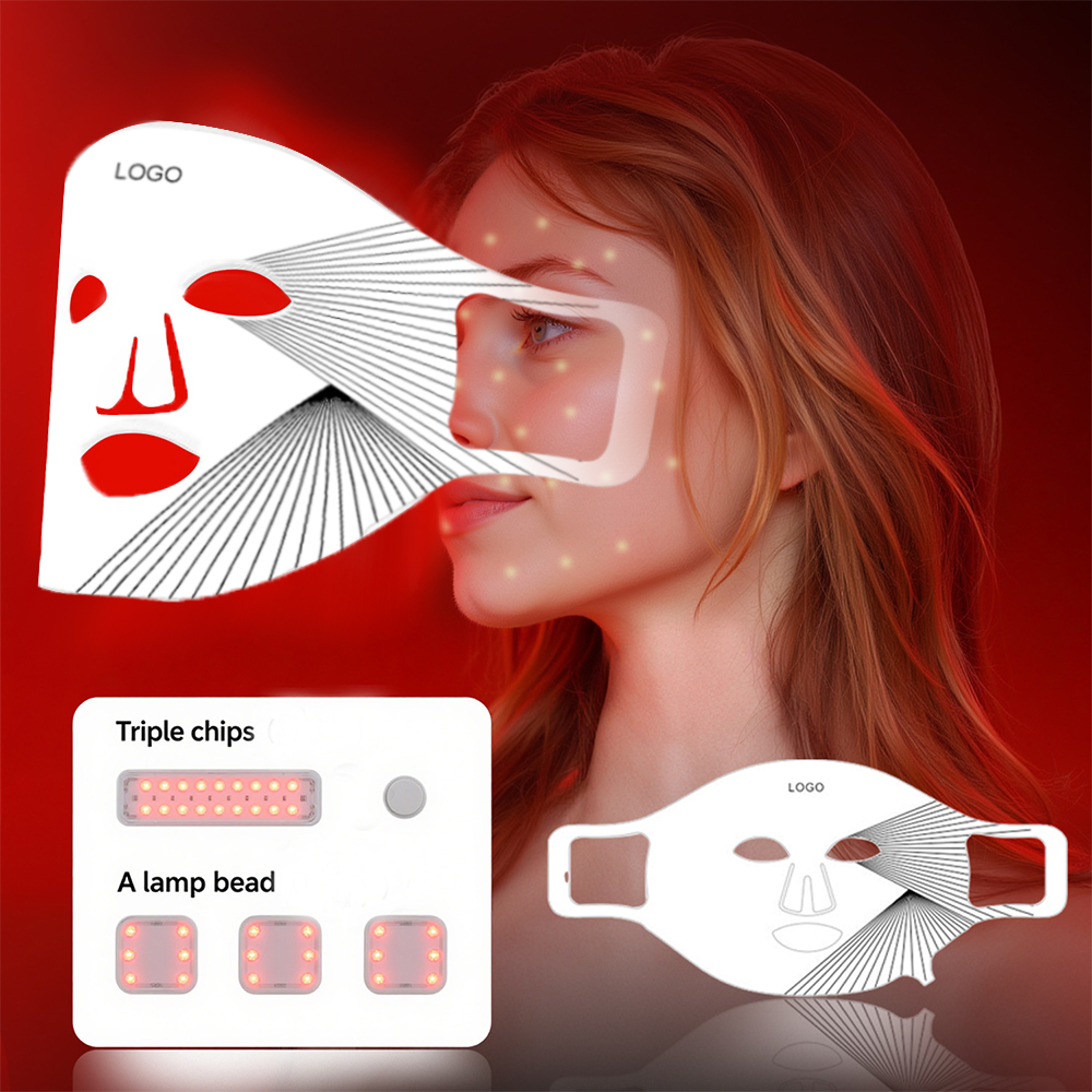 OEM Custom 630nm 850nm Red Light Therapy Mask (Product Code: ILY) Portable Silicone Design LED Red Light Therapy Face Mask