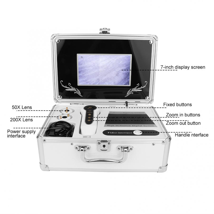 Hot Sale Face Care Scan 3D Magnifier Analyse Machine Facial Skin Analyzer