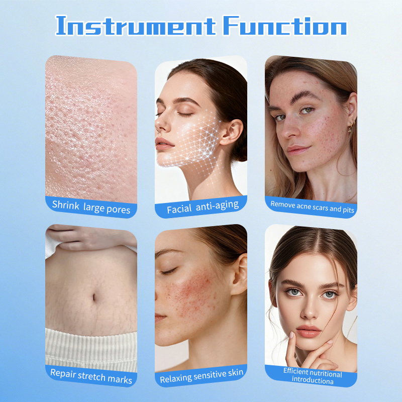 Ice Gold 2 Handles Wrinkle Removal Skin Tightening Anti-Aging RF Microneedling Machine