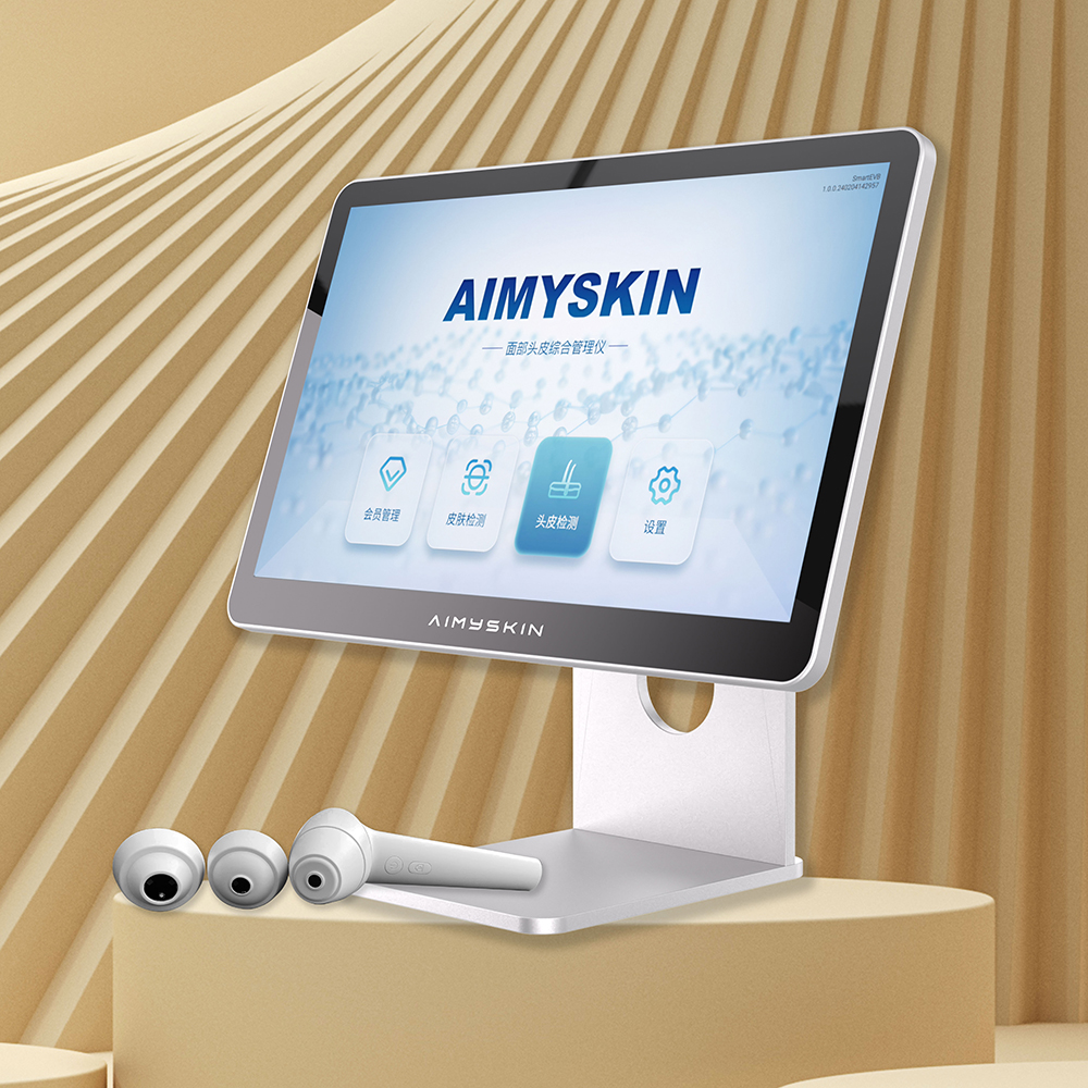 15.6 Inch LCD Scalp Detector Hair Skin Analyzer Microscope for Hair Follicle Testing and Skin Analysis Magnifier 50/100/200X