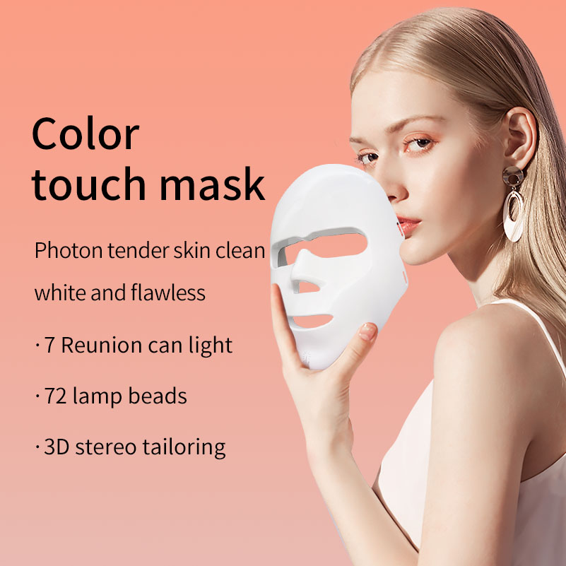 SHOmfrs Factory Red Light Therapy for Face Led Face Mask Touchable 7 Color Mask PDT Wrinkle Removal OEM/ODM Skin Care Device
