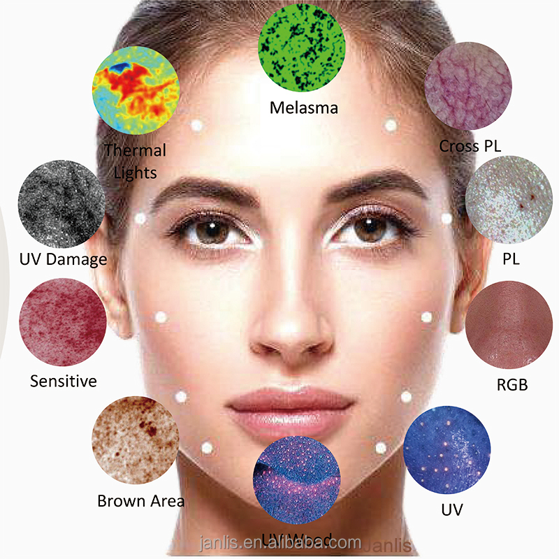 Portable 3D Ai Face Skin Diagnostics Analyzer Facial Tester Scanner Magic Face Mirror Device Analysis Machine Skin Analyze