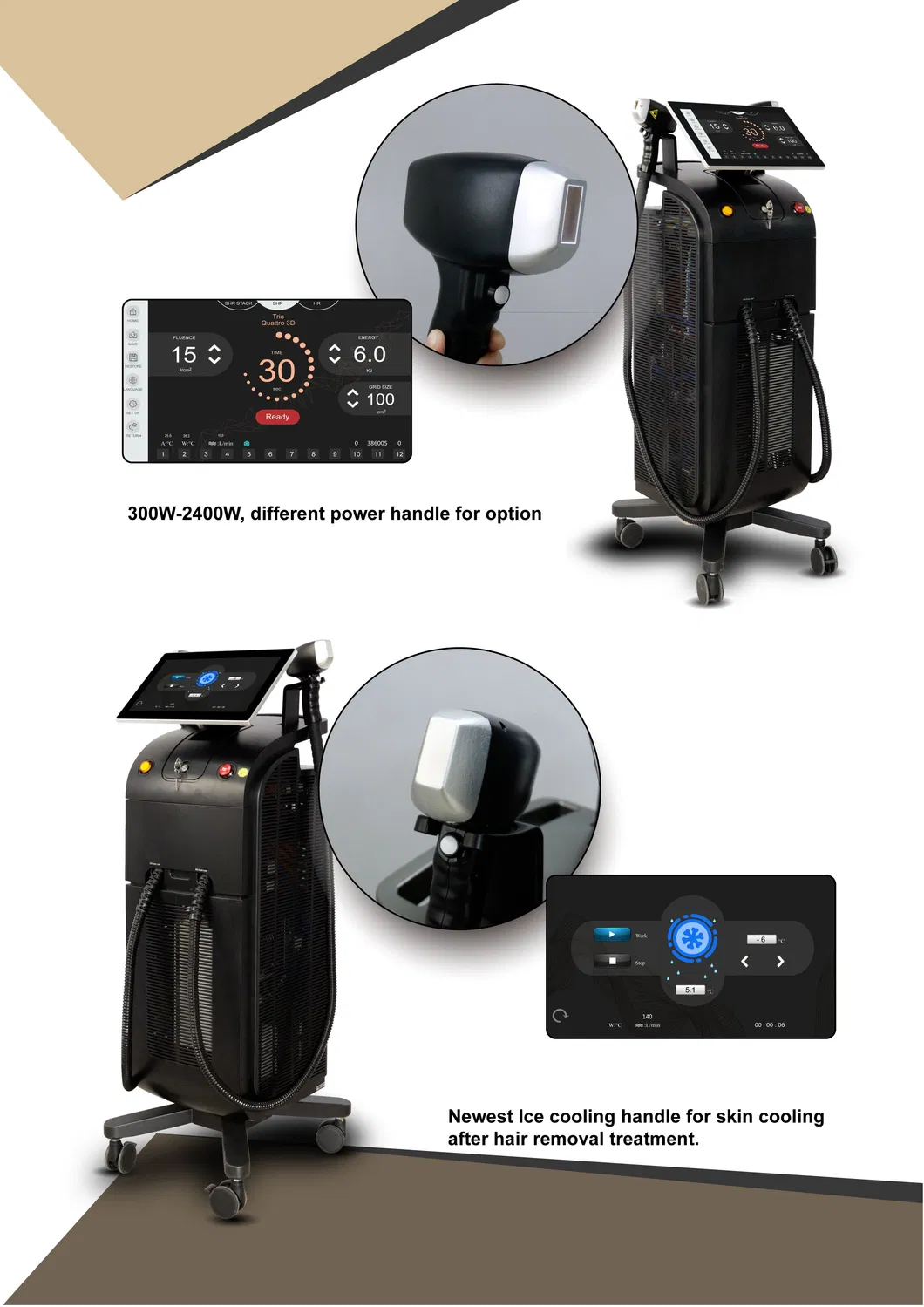 Diode Laser Ice Platinum Titanium Operation
