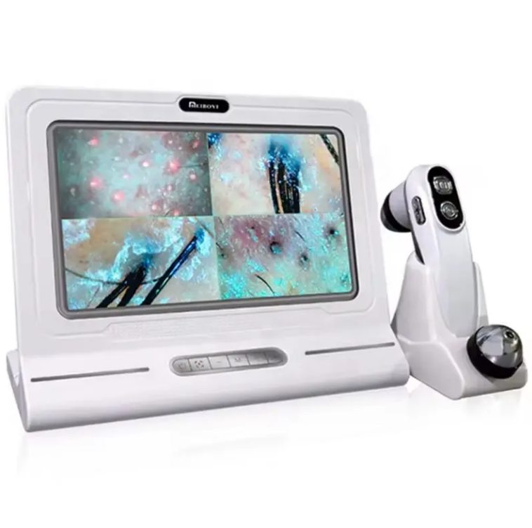 Newest Smart Hair Scalp Microscope Wifi Skin and Hair Analyzer Testing Machine for Skin Care US/It/ZA Plug Type