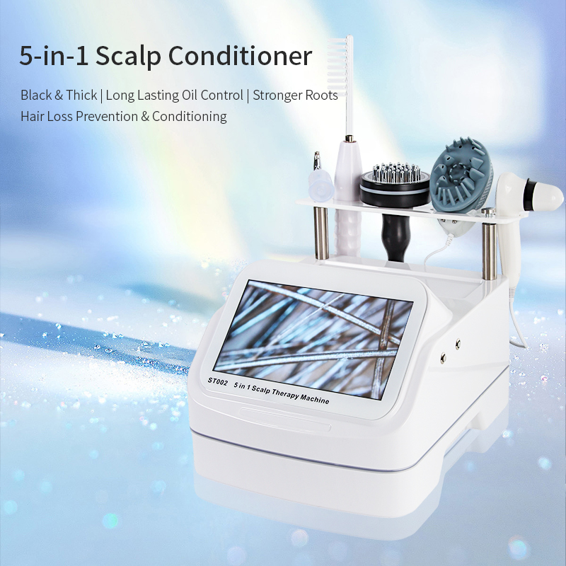 5-in-1 Hair Hydrotherapy Scalp Analyzer Desktop With Magnifying Lens Microscope Scalp Massage Machine