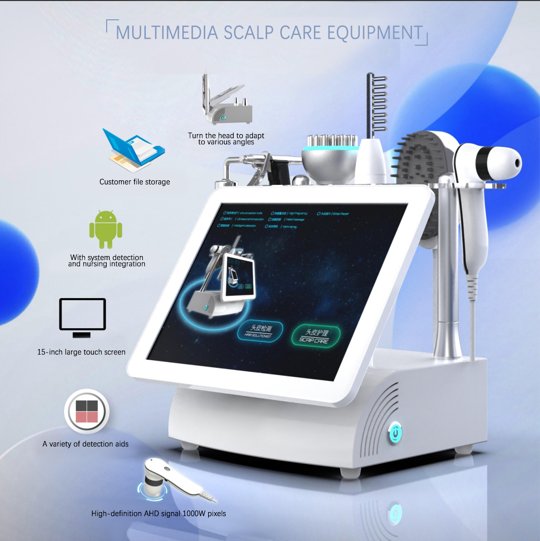 Scalp care machine detail 1