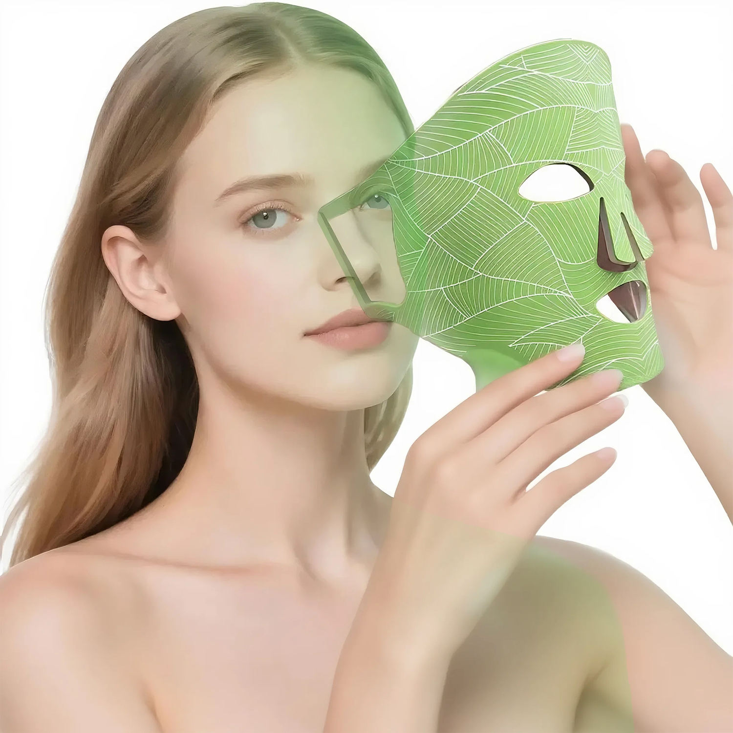 OEM Custom 630nm 850nm Red Light Therapy Mask (Product Code: ILY) Portable Silicone Design LED Red Light Therapy Face Mask