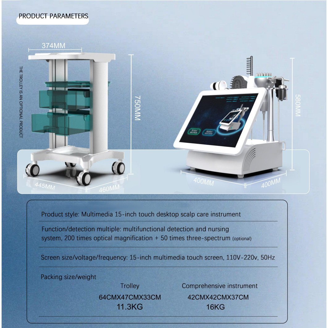 Scalp care machine detail 9