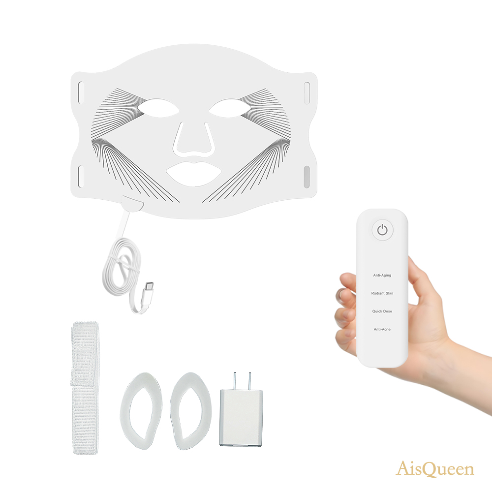 OEM Custom 630nm 850nm Red Light Therapy Mask (Product Code: ILY) Portable Silicone Design LED Red Light Therapy Face Mask