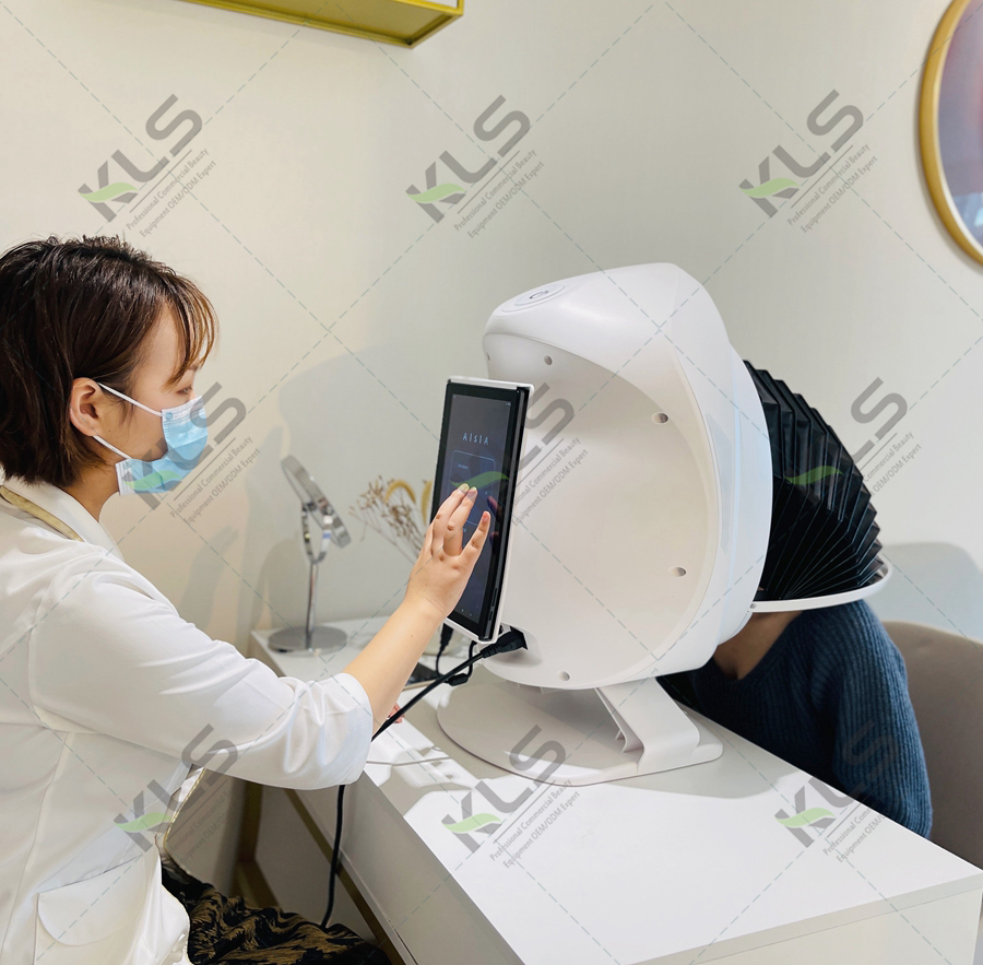 2025 Newest 21.5 Inch Screen Portable 3D AI Scanner Camera Device Facial Test Skin Face Analysis Machine Skin Analyzer Machine