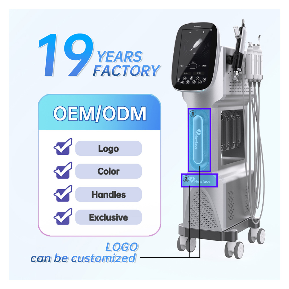 OEM&amp;ODM Factory Customizable Oxygen Jet Hydradermabrasion Facial Machine Deep Cleaning Skin Tightening Hydro Skin Facial Care