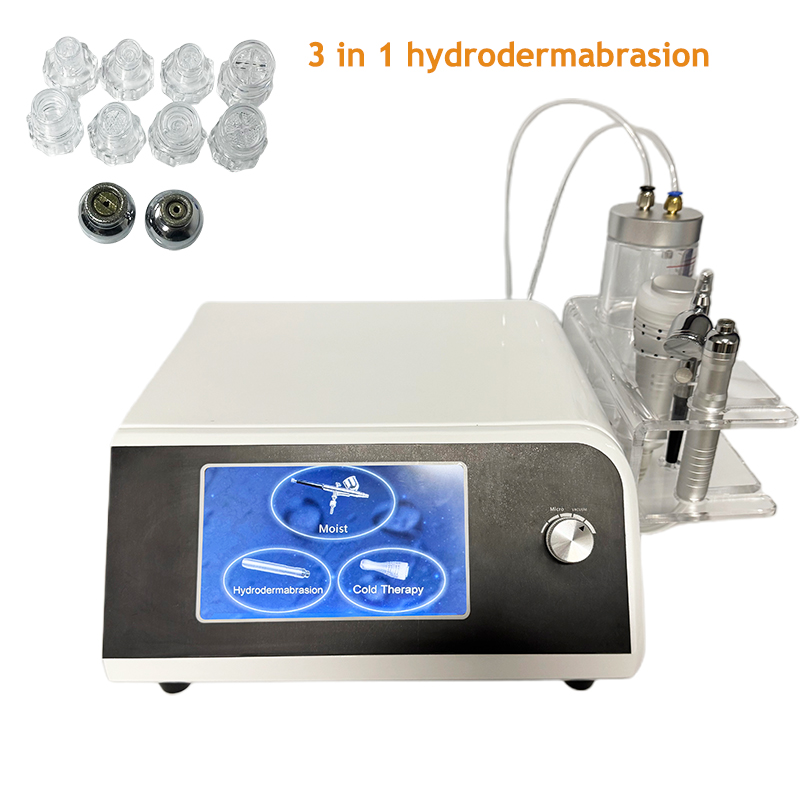 NEW 3-in-1 Hydrodermabrasion Facial Care Machine Exfoliation, Oxygen Infusion, Cold Therapy
