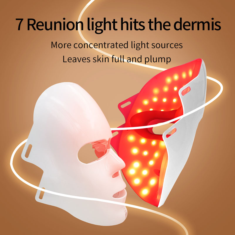 SHOmfrs Factory Red Light Therapy for Face Led Face Mask Touchable 7 Color Mask PDT Wrinkle Removal OEM/ODM Skin Care Device