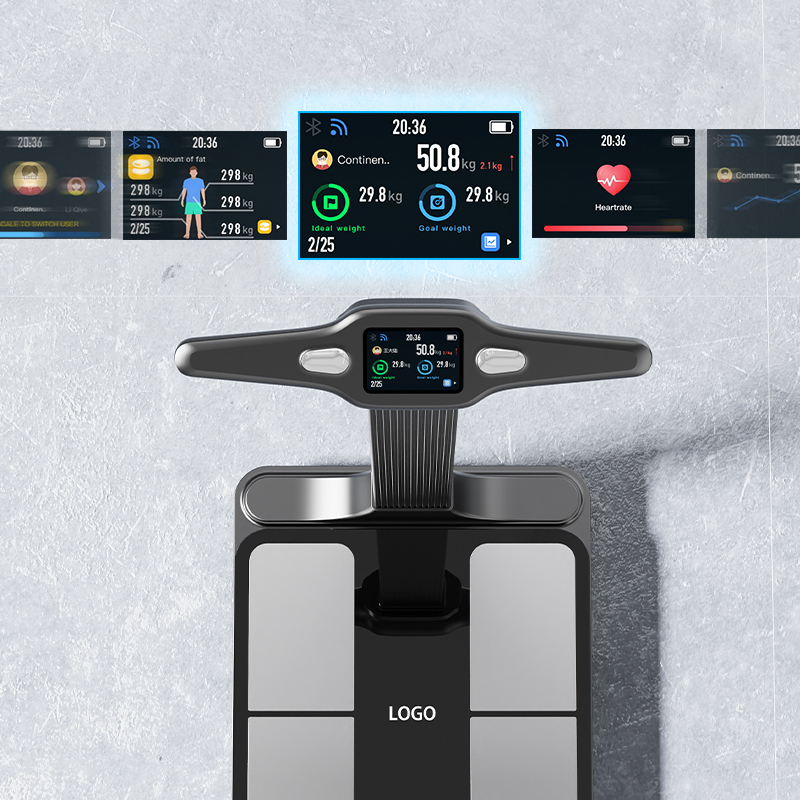 High Accuracy Bmi Digital Scale Wifi And Bluetooth Duel Connected Scale 8 Electrodes Smart Body Weight Scale Analyzer For Gym