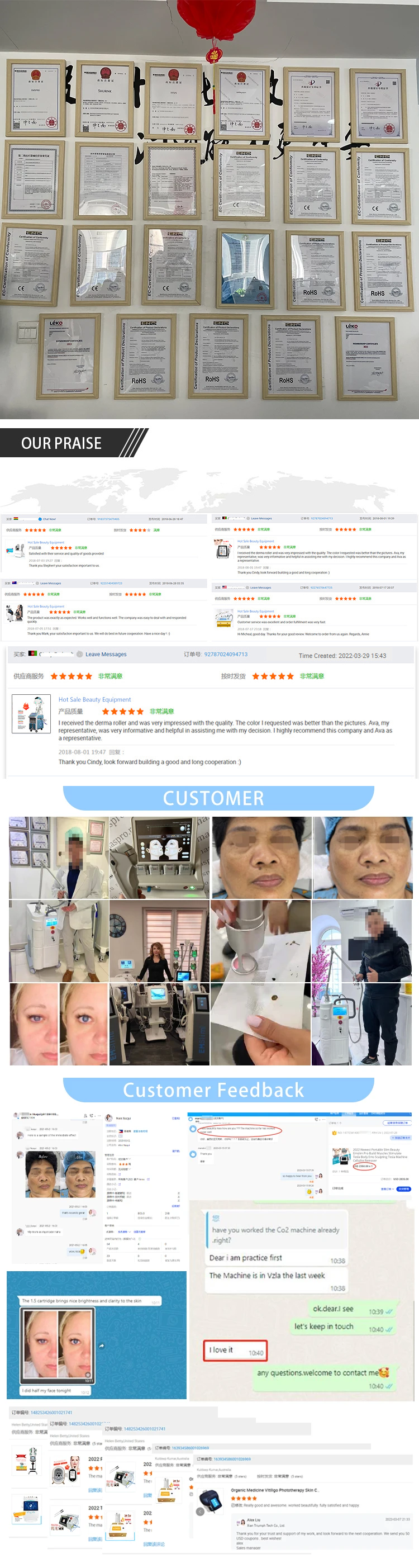 Professional 5-in-1 Multi-functional ABS Portable Desktop Hair Scalp Analyzer Tricoscope Digital Microscope Machine SPA/Salon