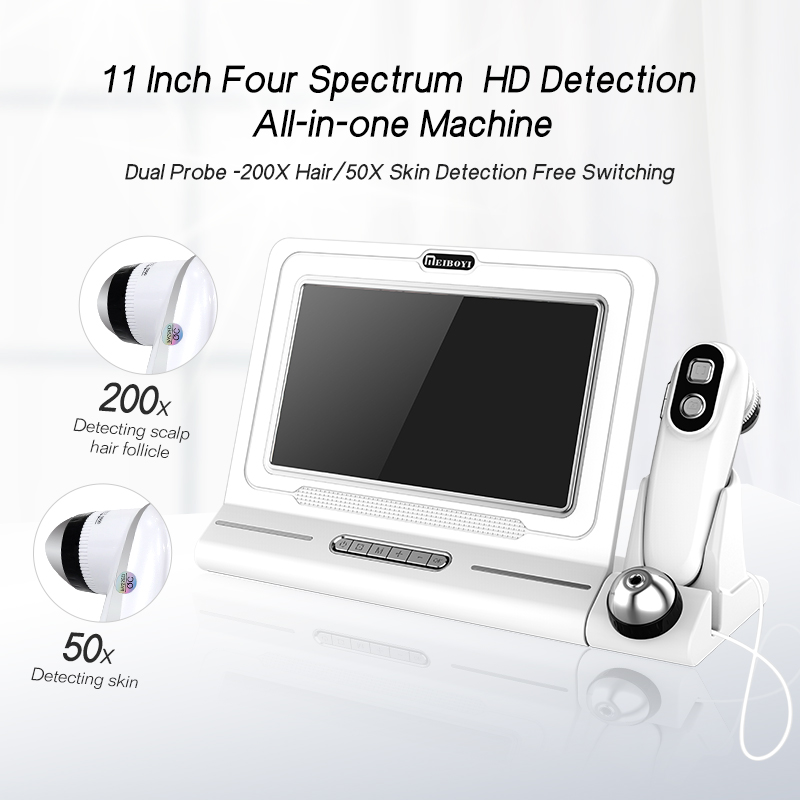 Meiboyi Portable Scalp Scanner Skin Analyzer Facial Detector Hair Analysis Enhanced Salon Skin Test Diagnostic Machine