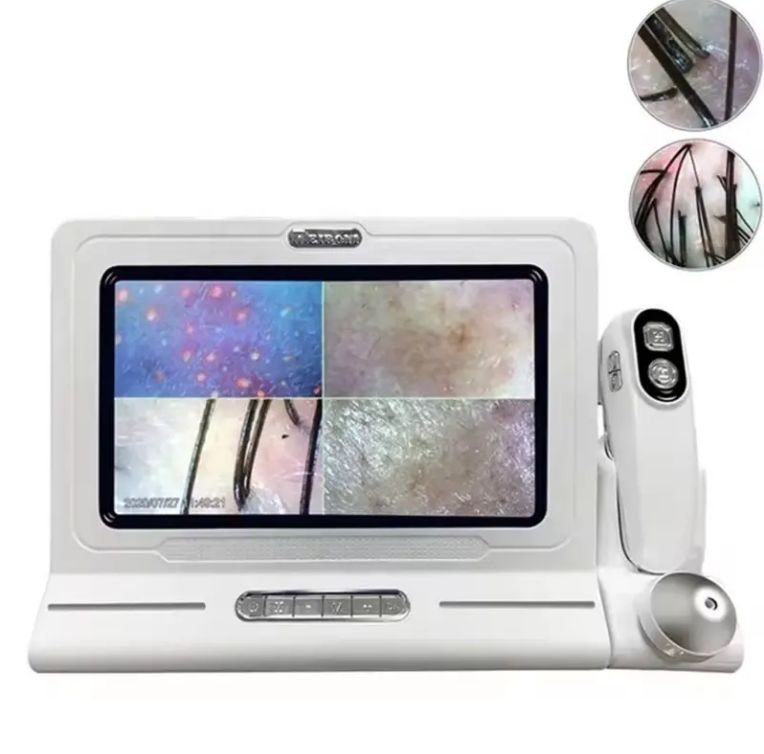 Newest Smart Hair Scalp Microscope Wifi Skin and Hair Analyzer Testing Machine for Skin Care US/It/ZA Plug Type
