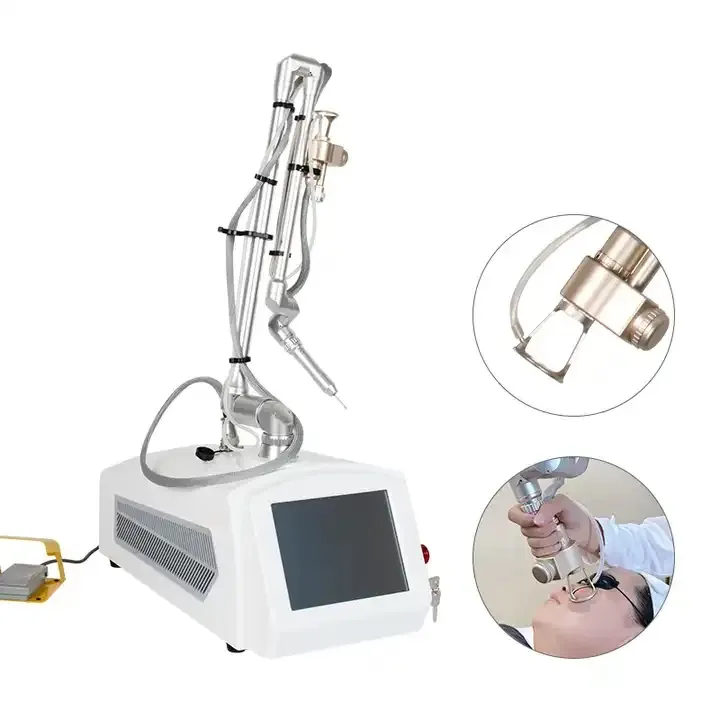 High-Tech Desktop CO2 Fractional Laser Machine with RF Tube Equipment for Skin Tightening