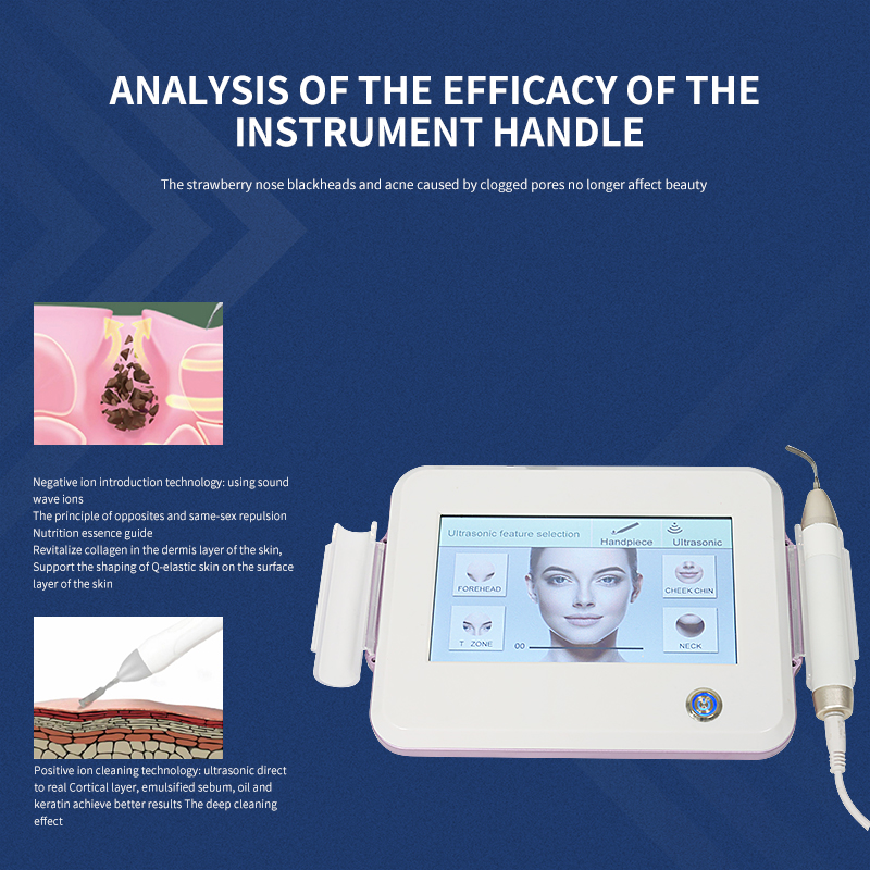 Korean New Model Desktop Facial Deep Cleansing Pore Cleaner Whitening Blackhead Removal Microcrystalline Exfoliator Spa Device