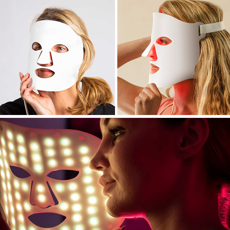 Home Beauty Device 2024 Portable Infrared Red Light Therapy Device Led Face Mask Red Light Therapy Mask