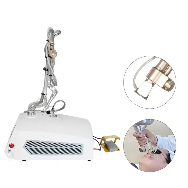 High-Tech Desktop CO2 Fractional Laser Machine with RF Tube Equipment for Skin Tightening