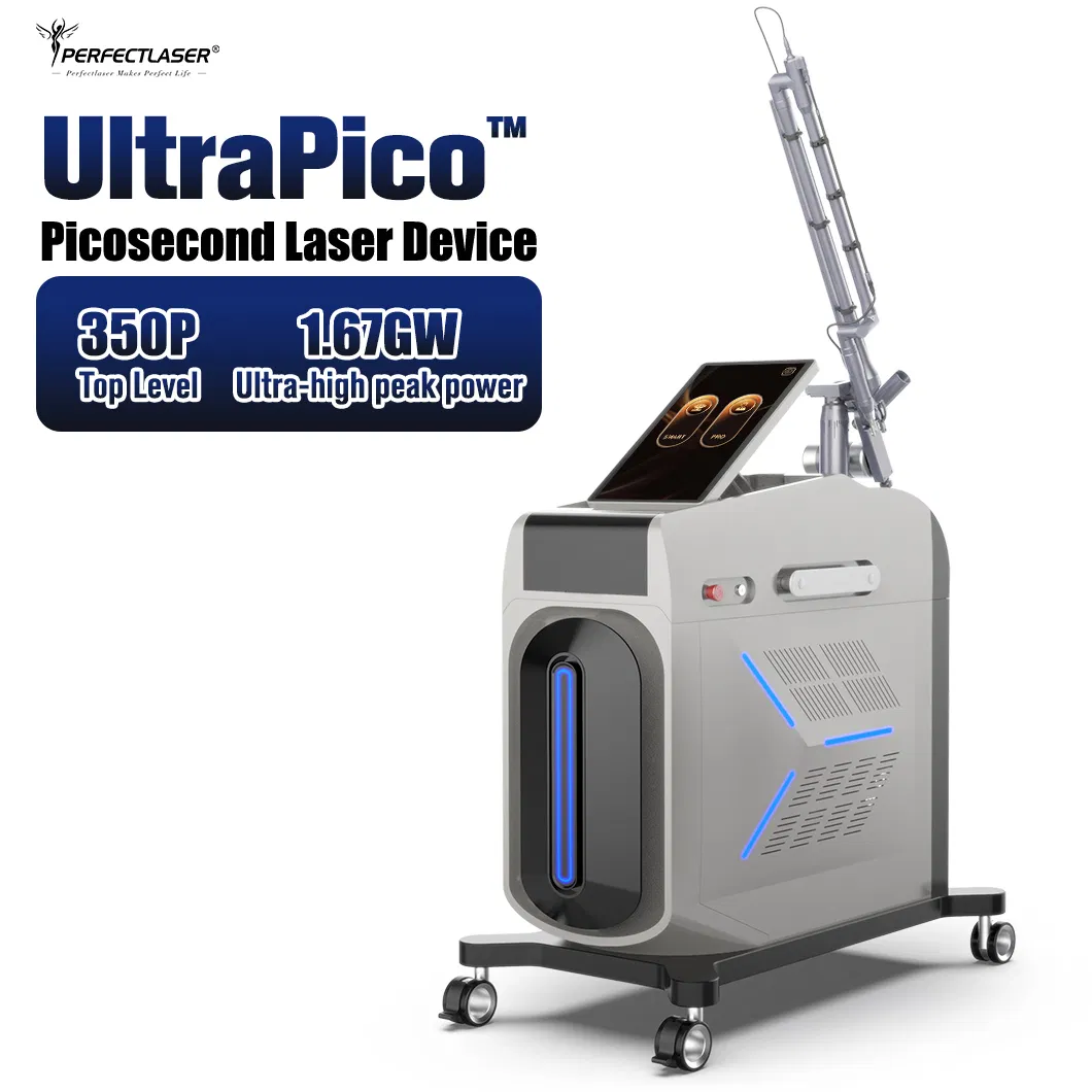 CE FDA OEM ODM Latest Technology 3000W Power 7-Wavelength 350PS Picosecond Tattoo Laser Removal Machine Price