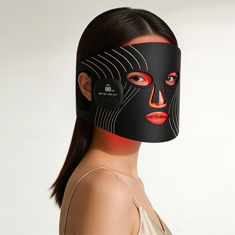 510K OEM ODM Wholesale Custom 460nm 630nm 850nm Medical Grade LED Red Light Photon Therapy Skin Care Facial Mask for Home
